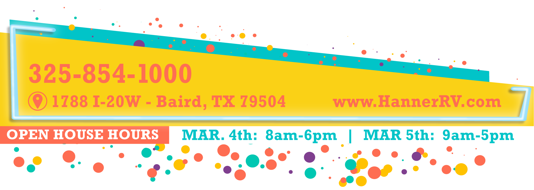 Hanner RV Open House | Baird. TX